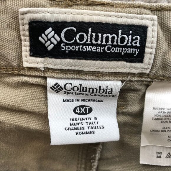 Columbia Mens Cargo Shorts Size 4XT Cotton Outdoor Casual Tan Classic Athleisure - Picture 7 of 13